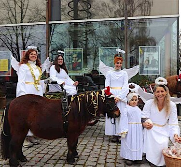 Engel mit Pony vom Me-Ti-Na Mensch Tier Natur e.V.